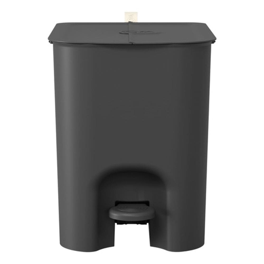 Lixeira De Piso Square Pedal Plastico 12l 32x27x22cm - Preta