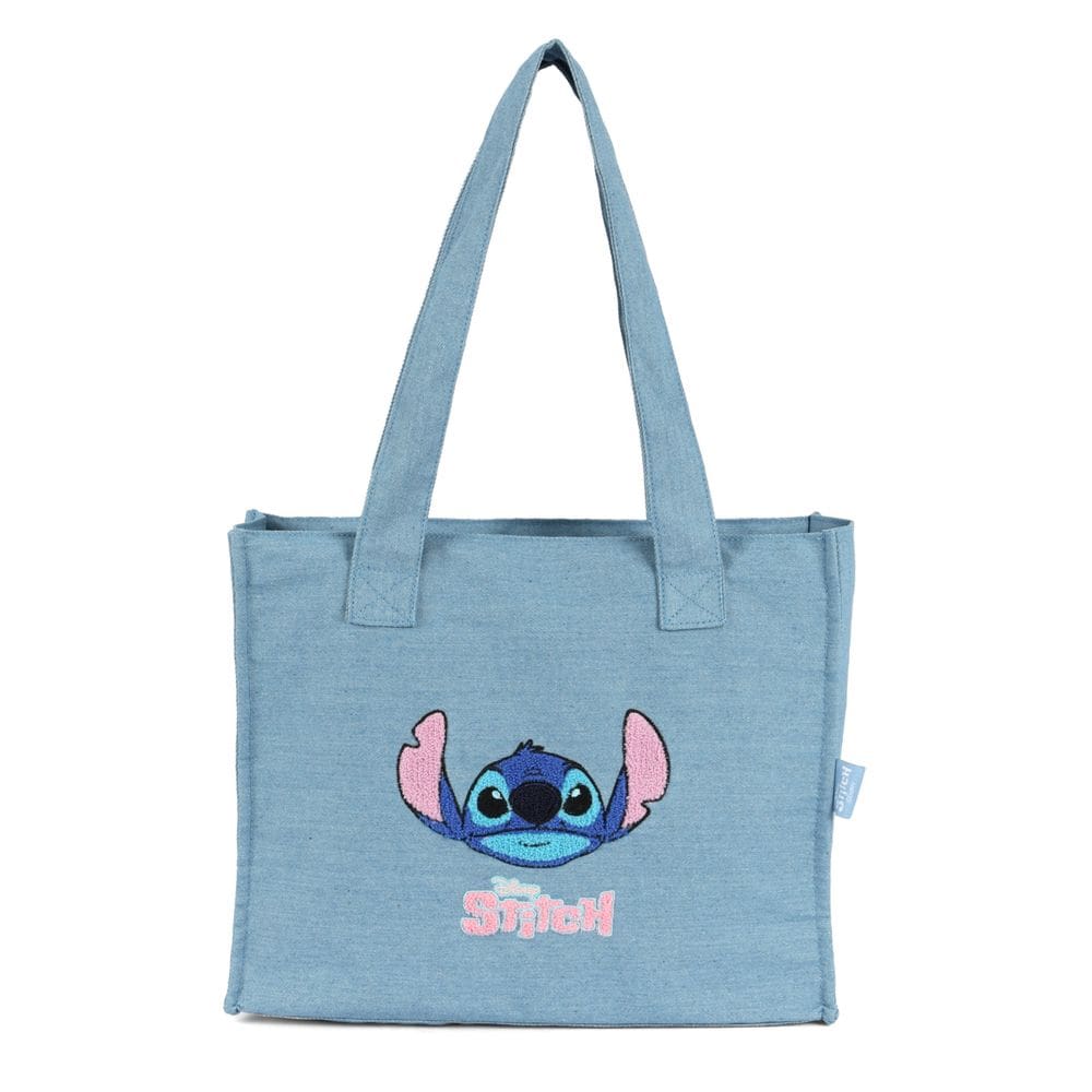 Bolsa Totebag Grande Jeans Stitch Moderna Casual Feminino