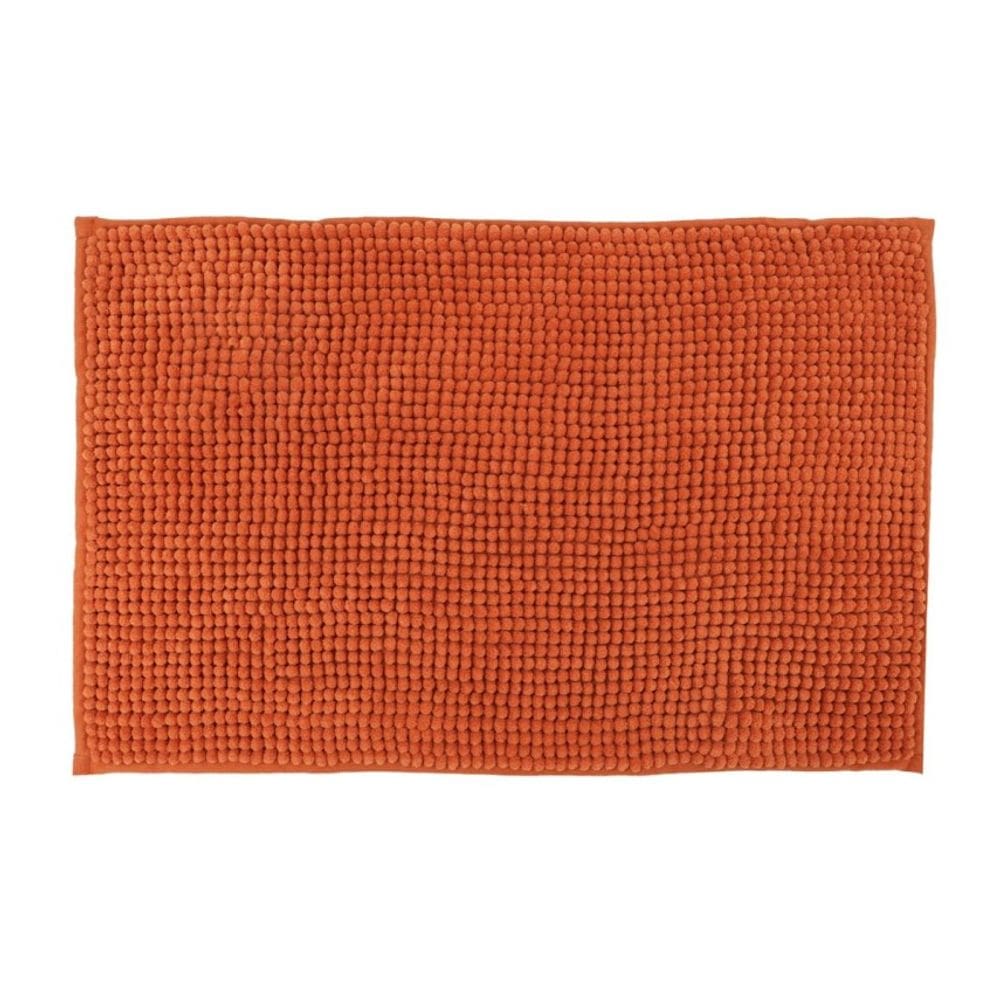 Tapete Para Banheiro Bolinha Antiderrapante Salmão 58x38cm
