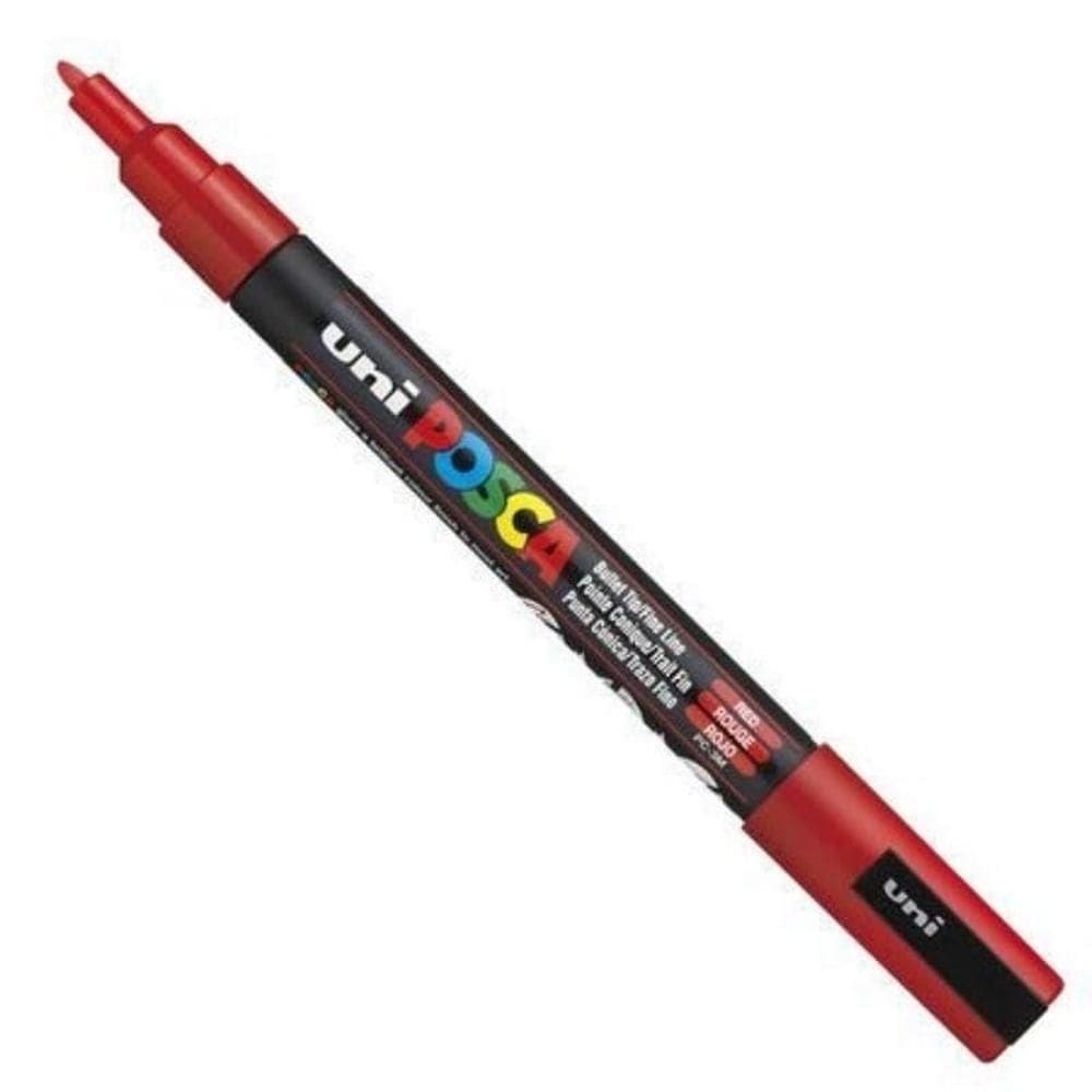 Caneta Posca PC 3M Vermelho 457367 - Uni