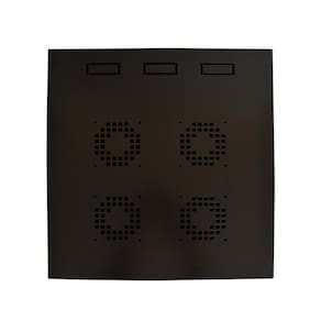 Mini Rack Max Eletron 19 Polegadas 16u X 570 Mm Preto