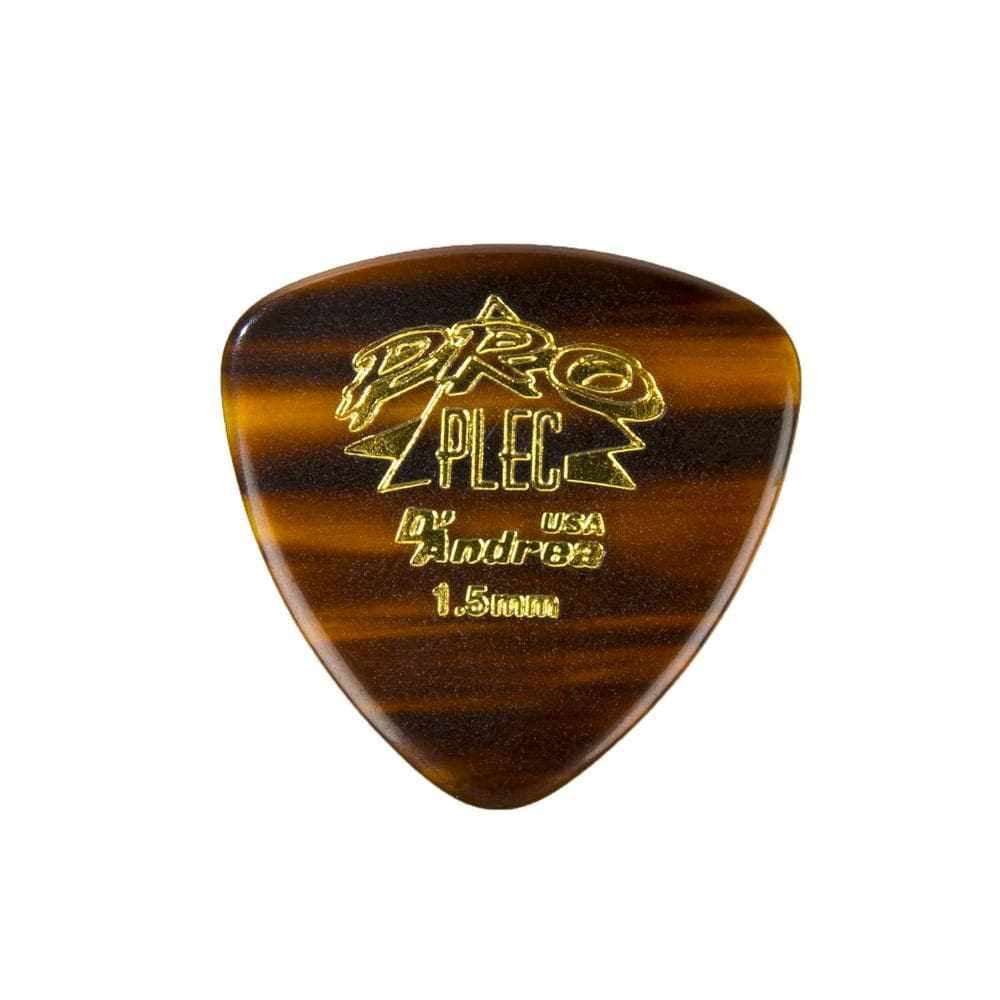 Palheta de guitarra D`Andrea PRO-346, triângulo arredondado de 1,5 mm, 12 peças