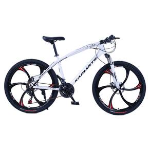 Bicicleta Aro 26 Leopard 21V Aço Carbono Freios a Disco Bike Roda Liga Magnésio WCT Fitness