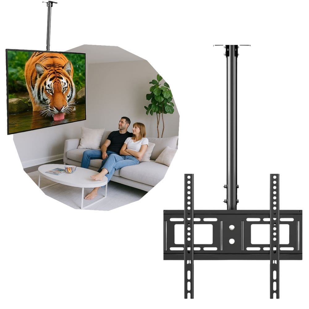 Suporte Tv Universal 26 A 60 Pol Articulado Inclinável 45kg Rotação 360° VESA Aço Resistente