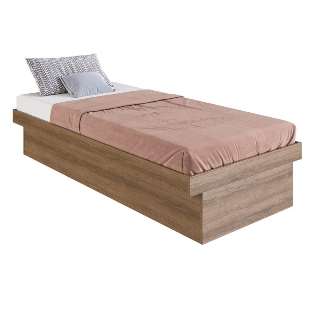 Cama Box Solteiro com Baú CB1080 190x80cm Haste Articulável de Aço - Art In Móveis