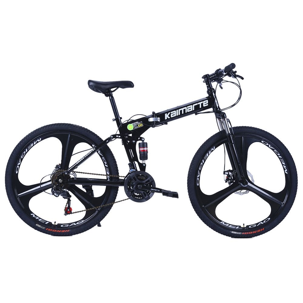 Bicicleta Aro 26 Bike Dobrável Aço Carbono 21V Freio a Disco CityFlow Preto WCT FITNESS