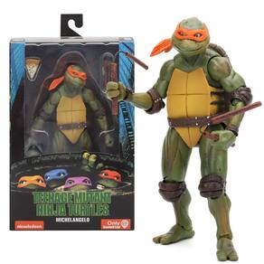 Boneco Tartarugas Ninja 18Cm Articulada Action Figure Escolha Modelo
