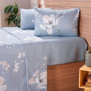 Jogo de Cama Solteiro Cotton Touch 3 Peças 88x188x30cm
