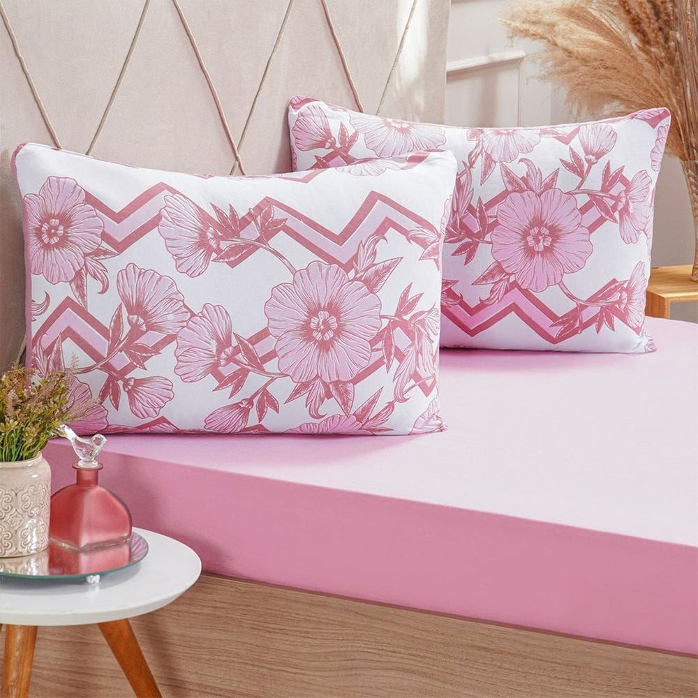 Jogo de Cama Solteiro Dreams Malha 100% Algodão 88x188x25cm