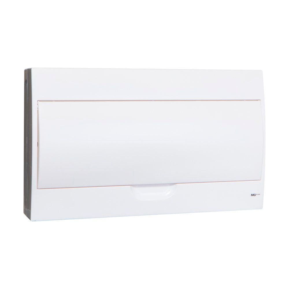 Quadro de Distribuição MarGirius QDS-18 de Sobrepor para 18 Polos Branco