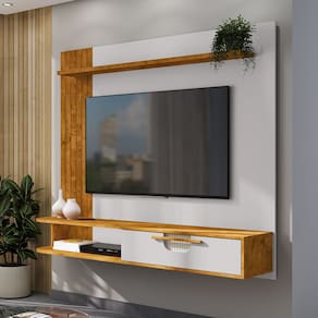 Painel Suspenso para Tv até 65 Polegadas Zeus Naturalle Off White