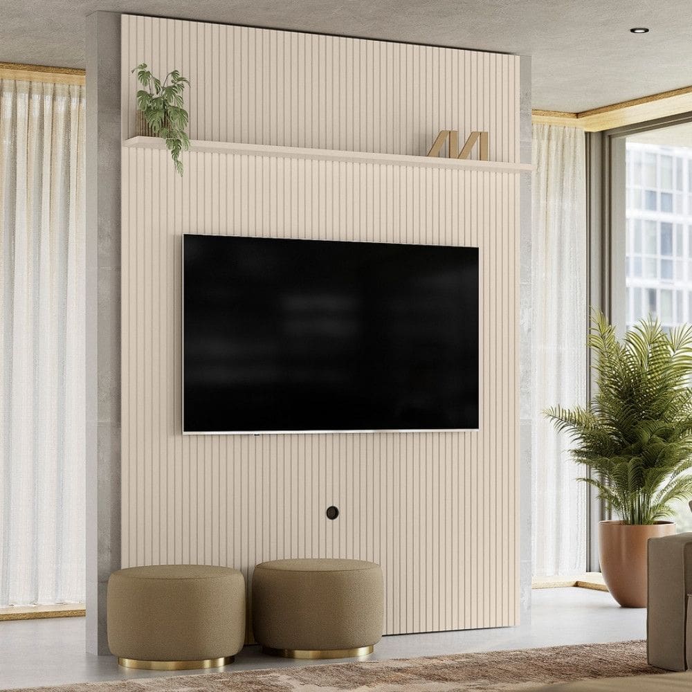 Painel Frisado para TV até 65 Polegadas Interlagos Madetec