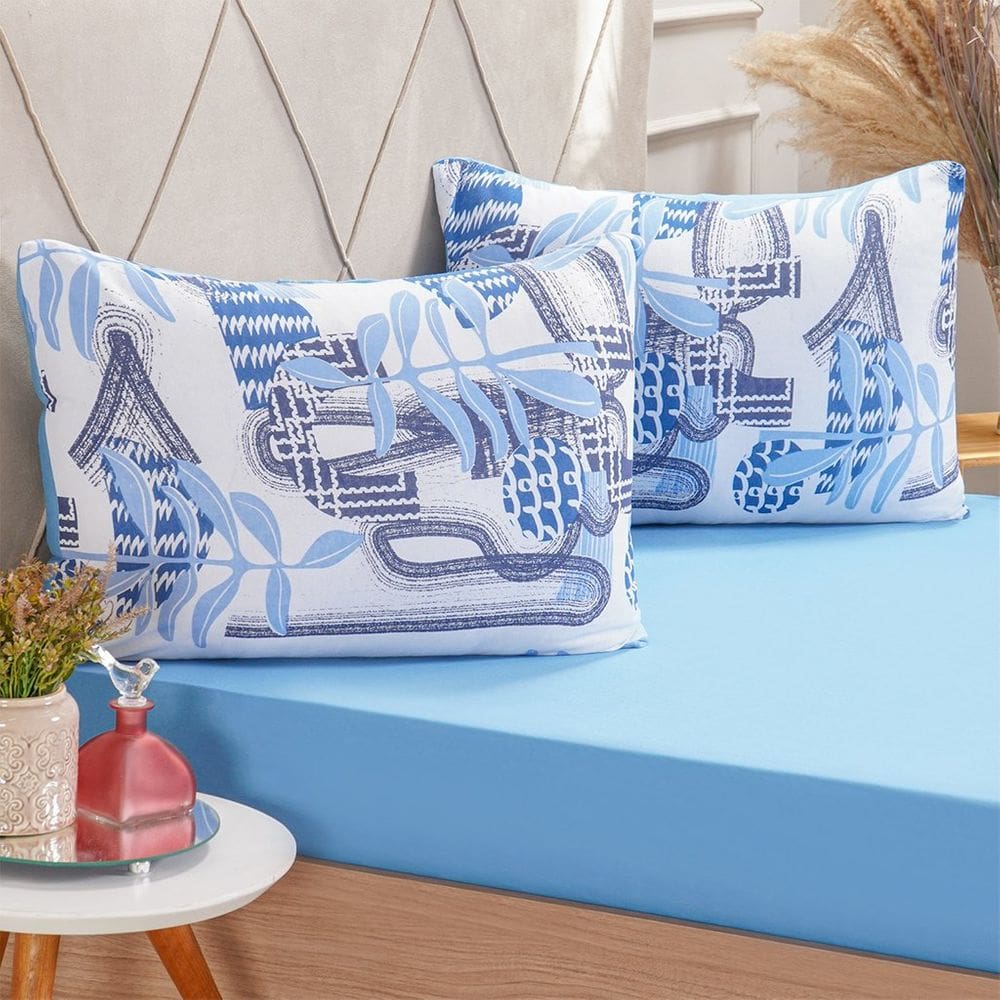Jogo de Cama King Dreams Malha 100% Algodão 193x203x35cm