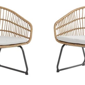 Conjunto Jardim Varanda Aco Vime Rattan 2 Pessoas - Ibiza