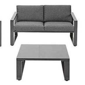 Conjunto Jardim Varanda Aluminio E Almofadas 4 Pessoas - Ely