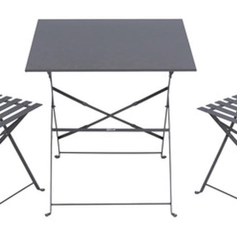 Conjunto Jardim Varanda Aco Cinza Square 2 Pessoas - Bilbao