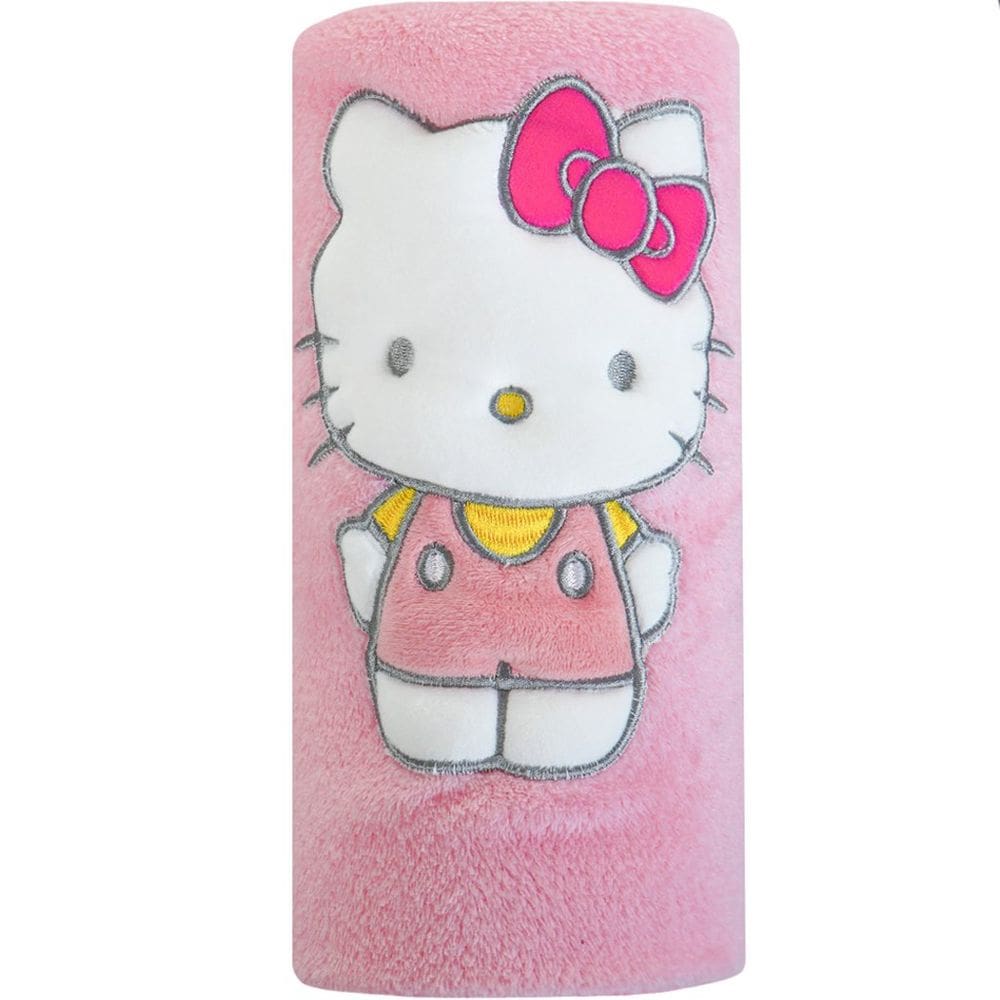 Manta com Aplique Flannel Fleece Turma da Hello Kitty 100x75