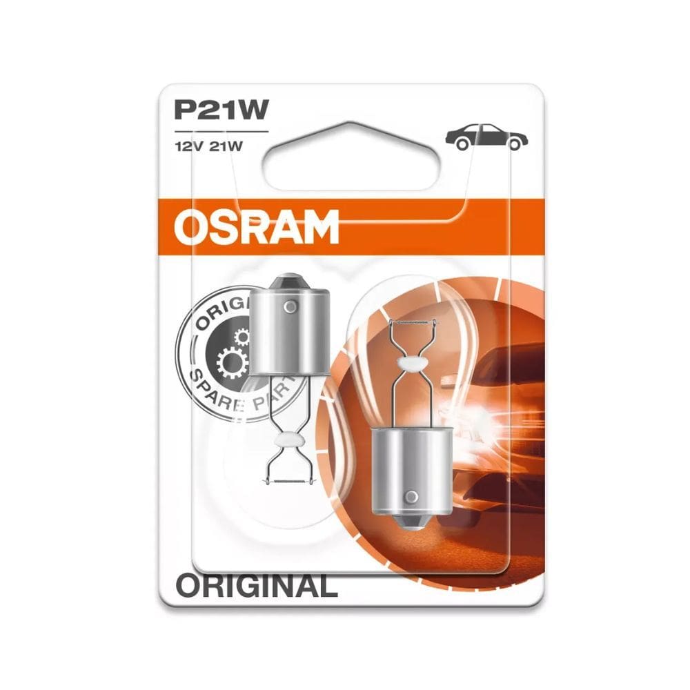 Par Lâmpada Osram 7528 Luz Freio Lanterna P21/5w 2 Polos