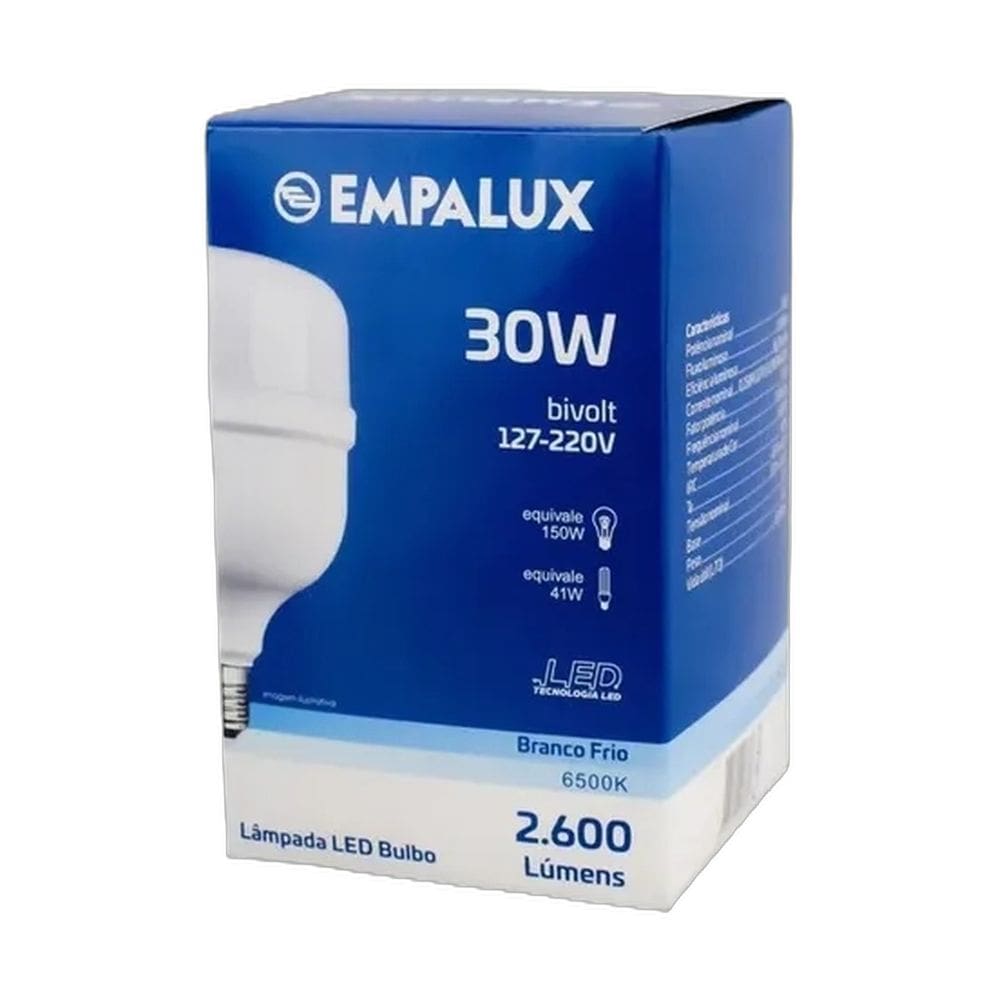 Lampada Led Bulbo Empalux 30w 6500k