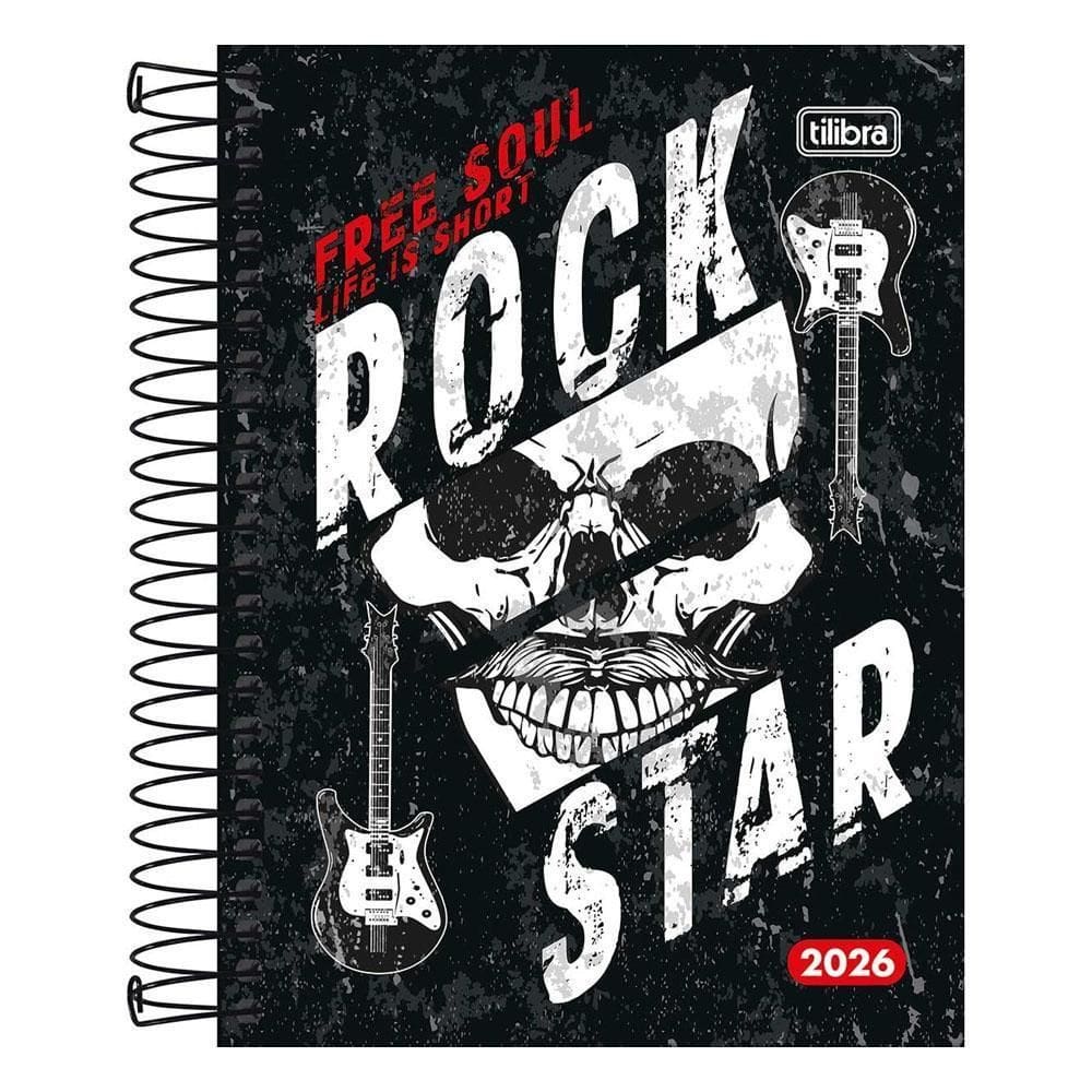 Agenda Diária 2026 Esp M4 160Fls Pepper Rock Star Tilibra