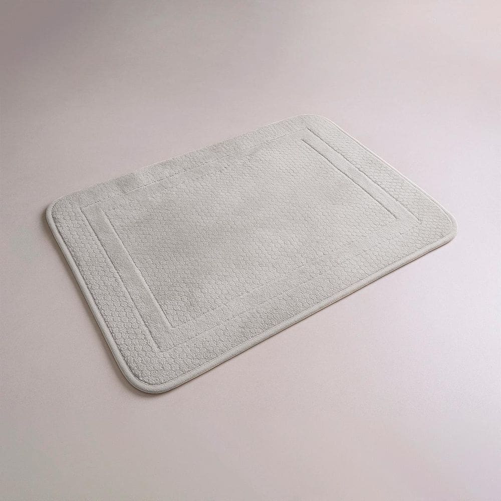 Tapete Antiderrapante Ultra Soft Macio 65X45 Cinza Claro