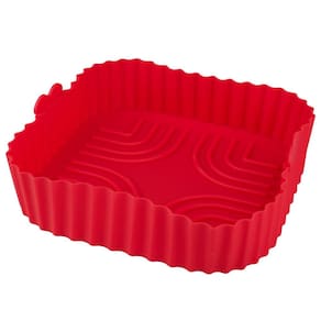 Forma Airfryer Quadrada Silicone 22cm 1200ml CookPop Cazza Variada