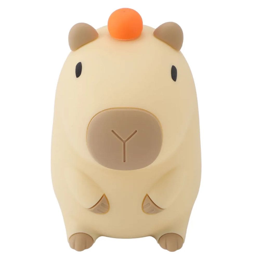 Luminaria Abajur Capivara Divertida Touch Muda Cor Recarregavel USB Mesa Divertida Iluminaçao Decoraçao