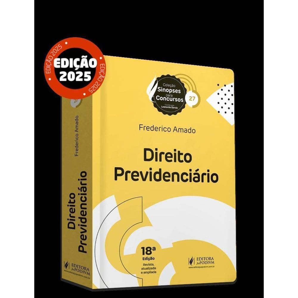 Sinopses Para Concursos - V.27 - Direito Previdenciário - (18Ed/25)