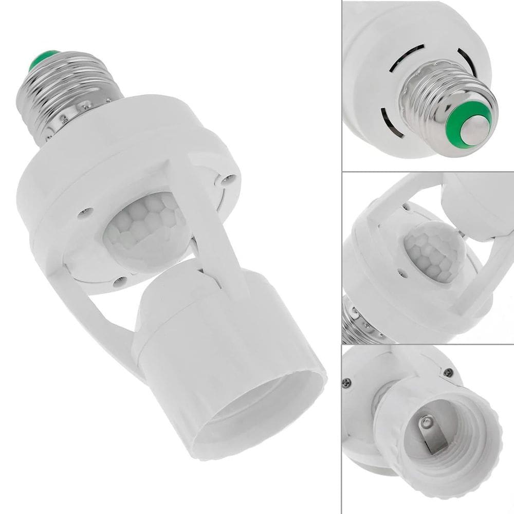 Sensor Presença Com Fotocélula Para Lâmpada Soquete E27