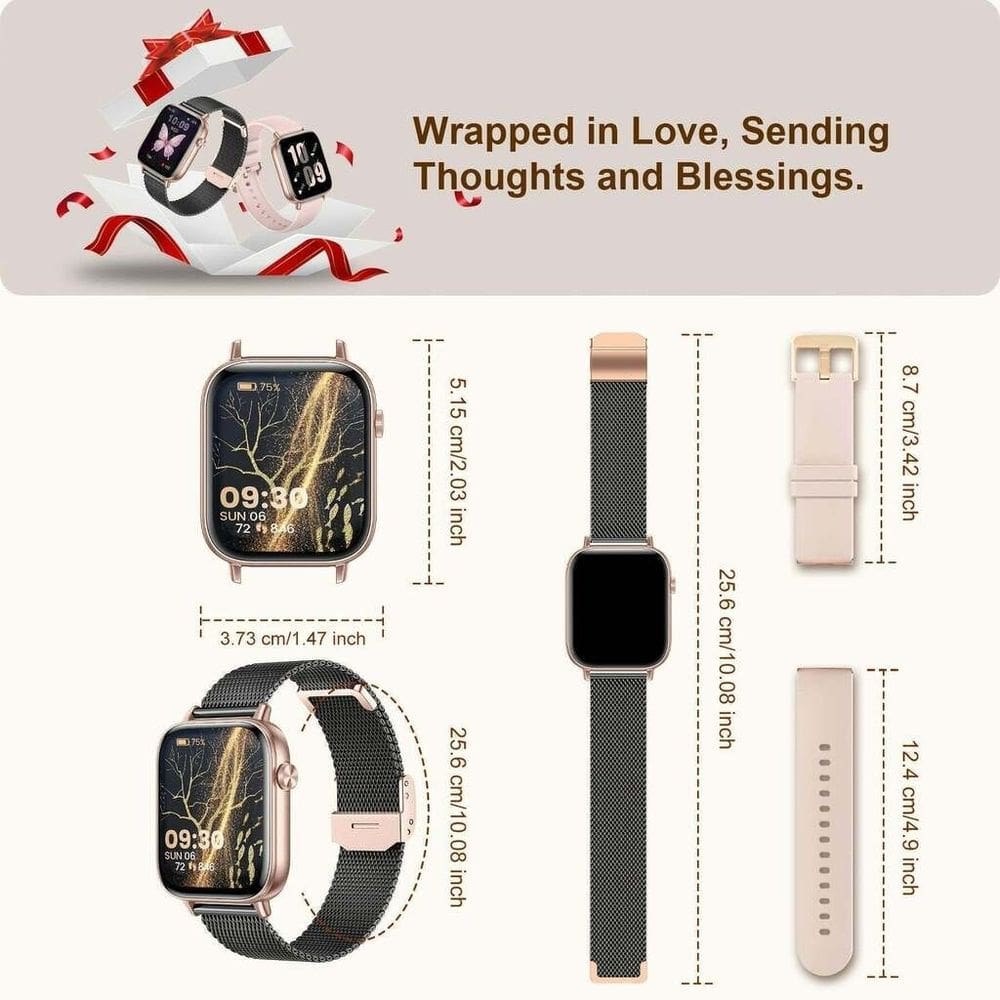 Smartwatch 183 Assistente de voz por AI rastreador de atividades físicas Android e IOS