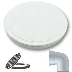 Tampa Cega Pvc 100Mm Branca Para Tubo Vedação Hidráulica