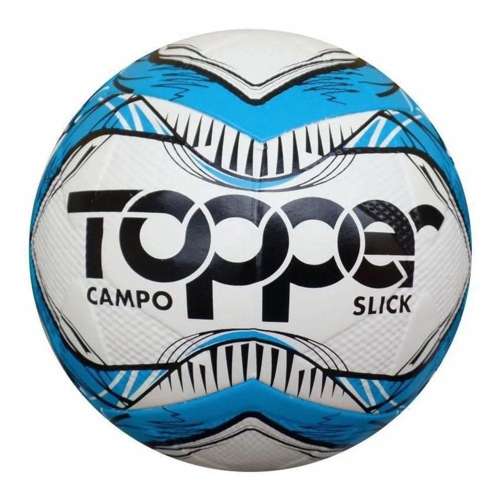 Bola de Futebol de Campo Slick Azul e Branco 5159 - Topper