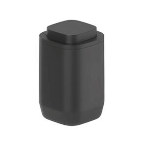 Suporte Porta Cotonete Algodão Com Tampa Banheiro Preto - Aura PAA400PTF Ou