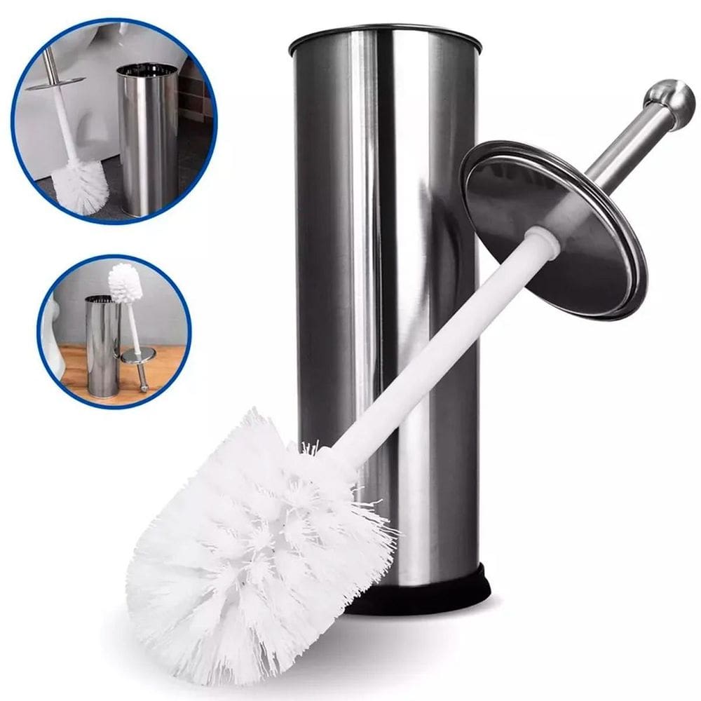 Escova Sanitária Inox Aço Antiderrapante Banheiro