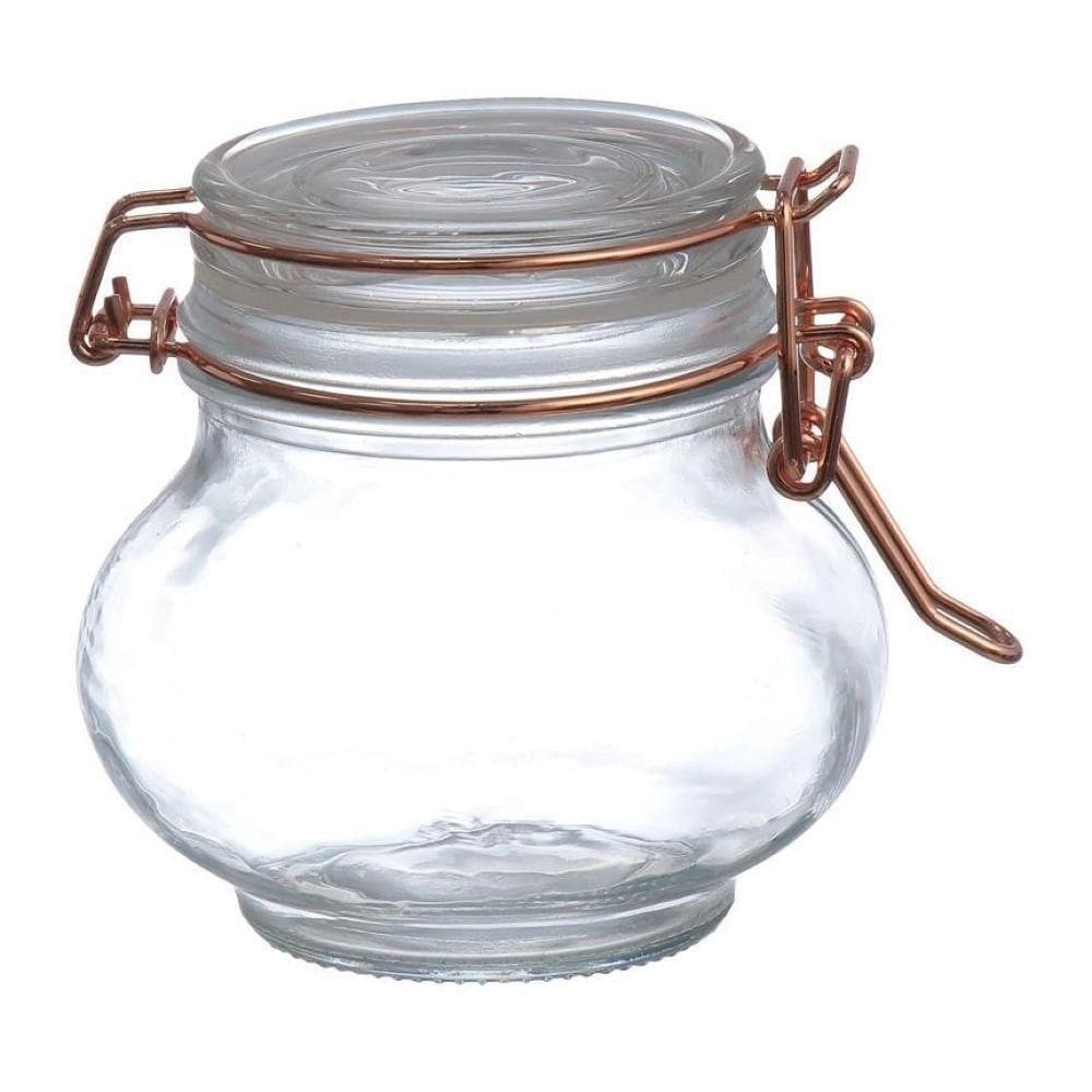 Pote Hermético de Vidro com Tampa Clip 200ml- Hauskraft