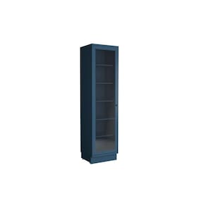 Cristaleira de Cozinha Évora PH 3126 c/ 1 Porta c/ Vidro 60cm Azul - Herval