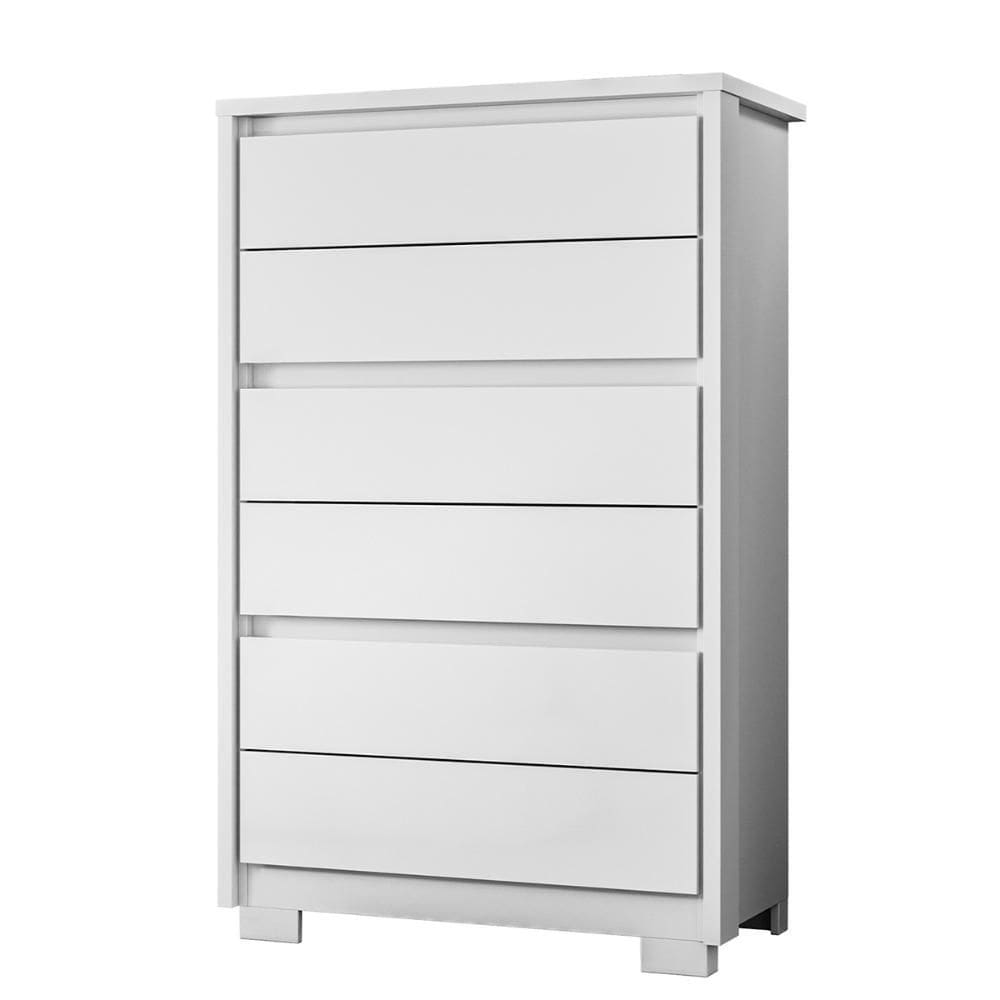 Cômoda Unno 79cm 6 Gavetas com Pés Plástico
