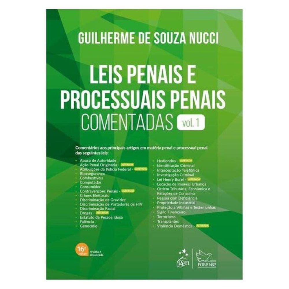 Leis Penais E Processuais Penais Comentadas - Vol.1 - 16ª Edição 2025