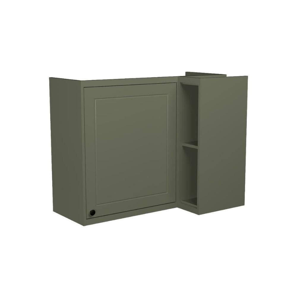 Armário Aéreo p/ Cozinha Évora PH 3125 Canto Reto c/ 1 Porta e 2 Nichos 92,5cm Verde - Herval