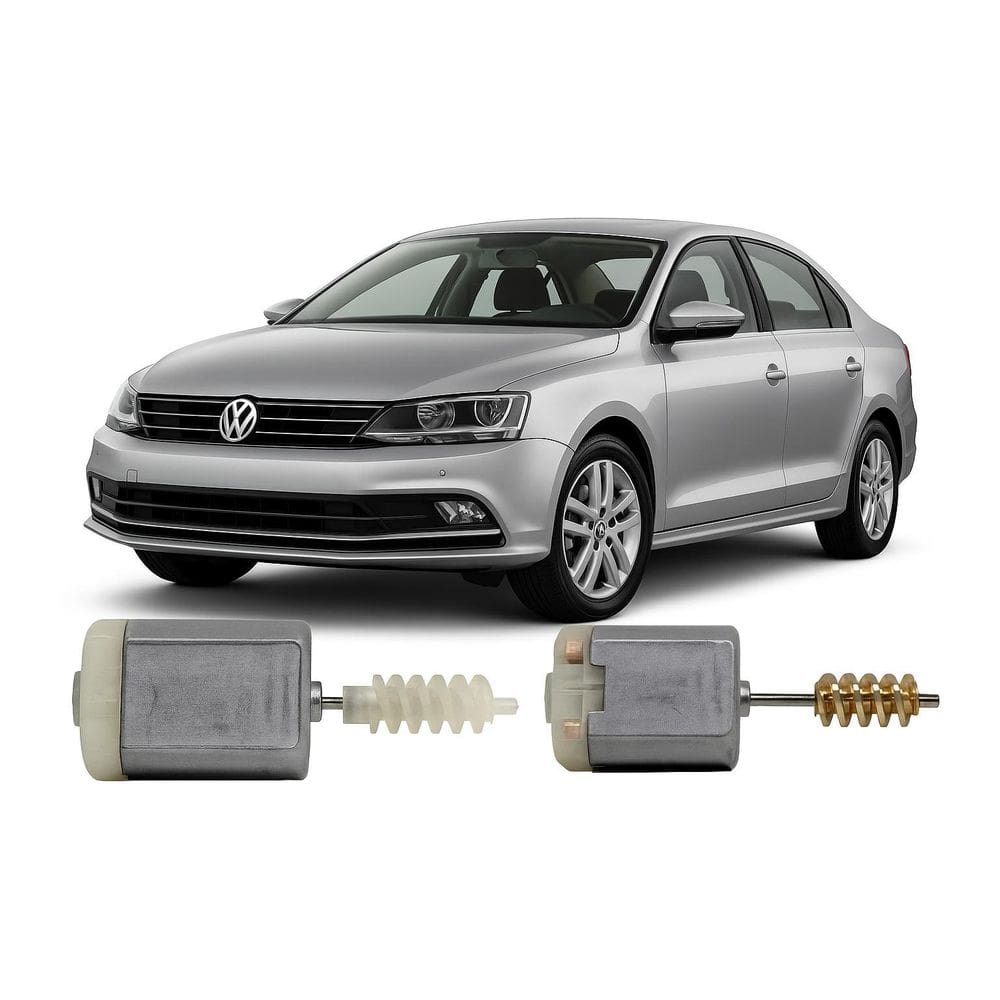 2 Motor Trava Eletrica Vw Jetta 2012 A 2018 Porta Tanque
