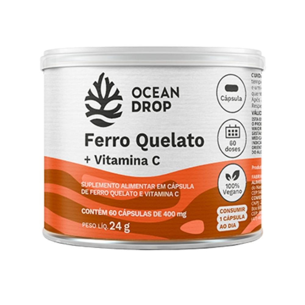 Ferro Quelato Vitamina C (60 Caps) Ocean Drop