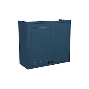 Armário Aéreo p/ Cozinha Évora PH 3123 c/ 2 Portas 80cm Azul - Herval