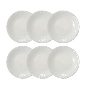 Jogo de Pratos de Vidro Feston Sobremesa 6 pcs - Ruvolo