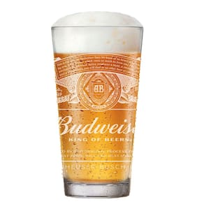 Copo de Vidro Budweiser Para Cerveja 415ml- Ruvolo