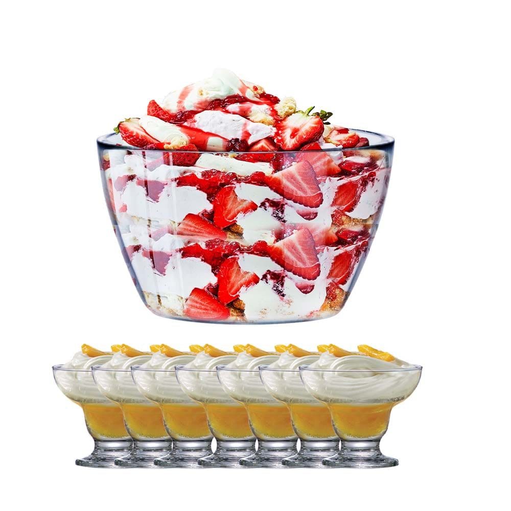 Jogo de Sobremesa de Vidro New Cancun, 7pcs - Ruvolo