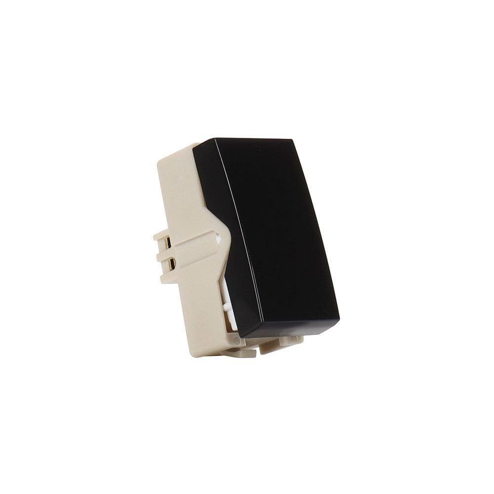 Módulo Interruptor Pulsador MarGirius Sleek 10A Preto Ebony