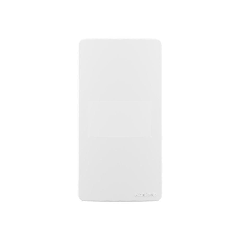 Placa Cega para Condulete com Suporte MarGirius Sleek Caixa 1" Branca