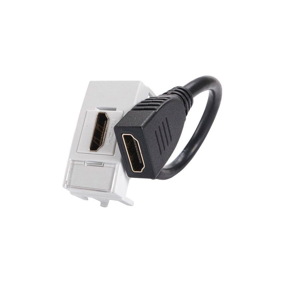 Módulo Tomada HDMI MarGirius Sleek Branco