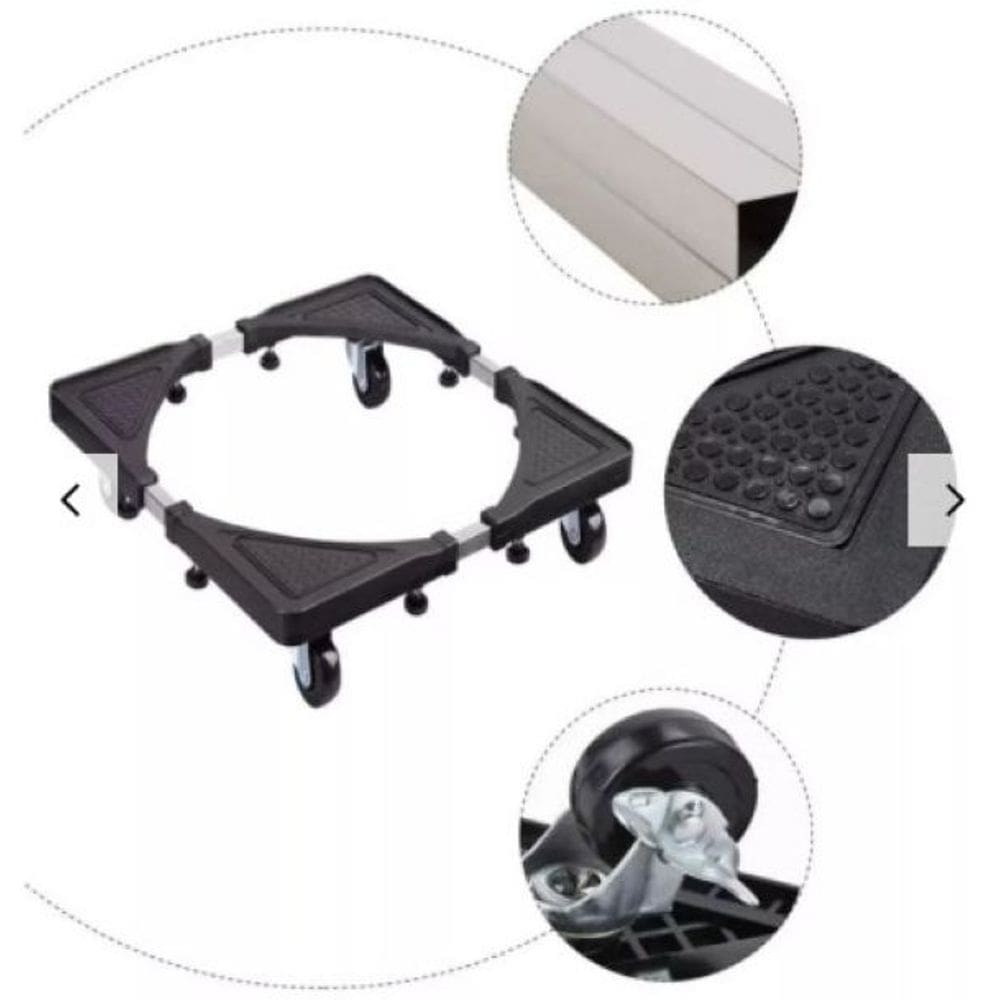 Suporte Regulável até 60 cm Rodinha Frigobar Fogão Lavadora