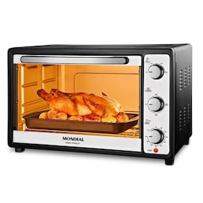 Forno Elétrico de Bancada Mondial 52L Grand Family II Preto/Inox 1800W 127V - FR-52